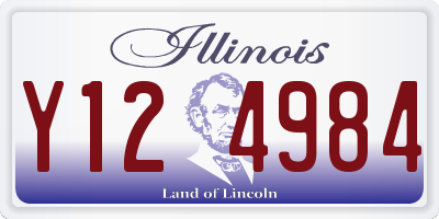 IL license plate Y124984