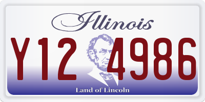 IL license plate Y124986