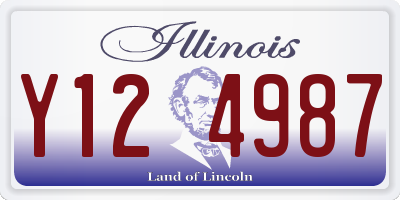 IL license plate Y124987