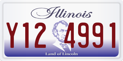 IL license plate Y124991