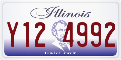 IL license plate Y124992