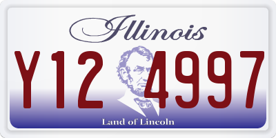 IL license plate Y124997