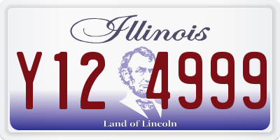 IL license plate Y124999