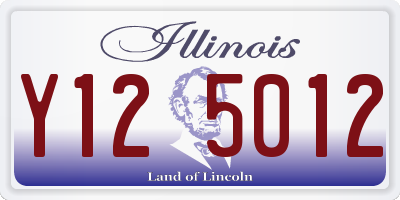 IL license plate Y125012