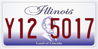 IL license plate Y125017