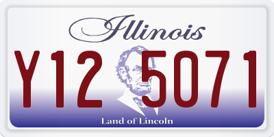 IL license plate Y125071