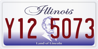 IL license plate Y125073