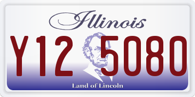 IL license plate Y125080