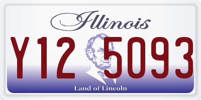 IL license plate Y125093