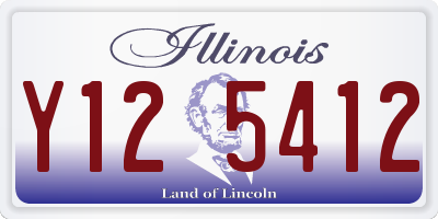 IL license plate Y125412