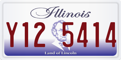 IL license plate Y125414