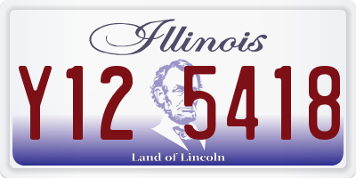 IL license plate Y125418