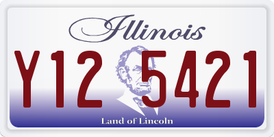 IL license plate Y125421