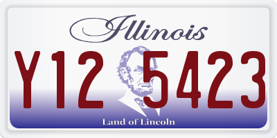 IL license plate Y125423