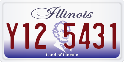 IL license plate Y125431