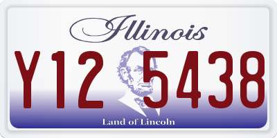 IL license plate Y125438