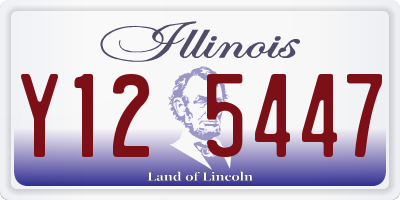 IL license plate Y125447