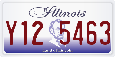 IL license plate Y125463