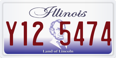 IL license plate Y125474