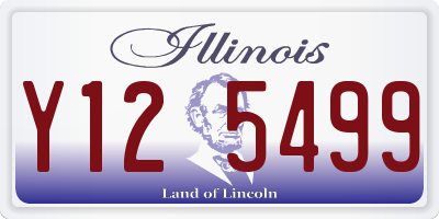IL license plate Y125499