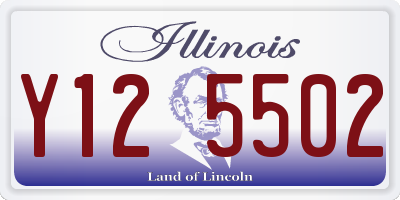 IL license plate Y125502