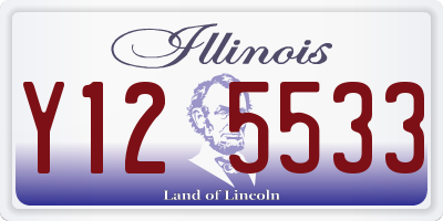 IL license plate Y125533