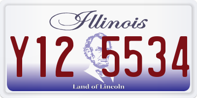 IL license plate Y125534