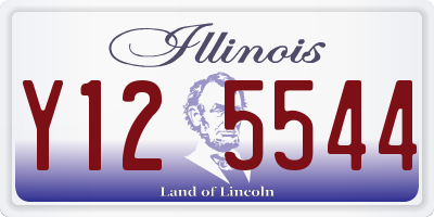 IL license plate Y125544