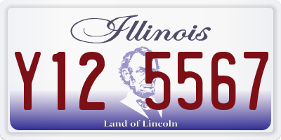IL license plate Y125567
