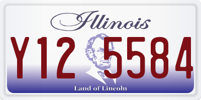 IL license plate Y125584