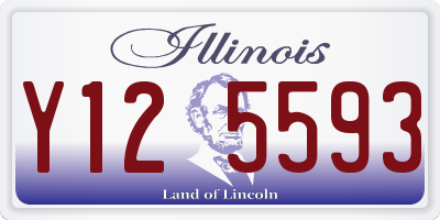 IL license plate Y125593