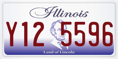 IL license plate Y125596