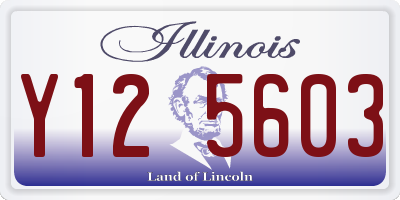 IL license plate Y125603