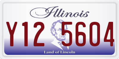 IL license plate Y125604