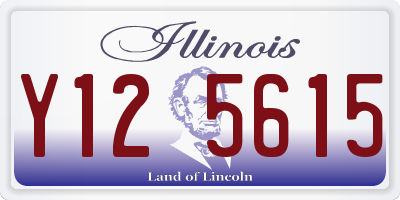 IL license plate Y125615