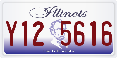 IL license plate Y125616