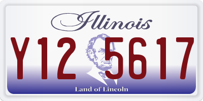 IL license plate Y125617