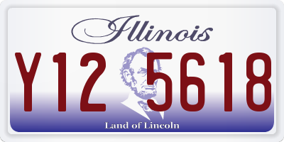 IL license plate Y125618