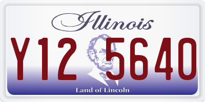 IL license plate Y125640