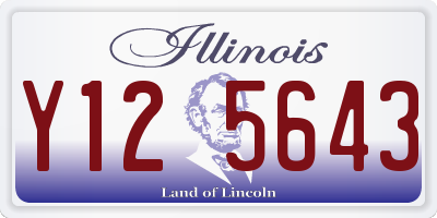 IL license plate Y125643