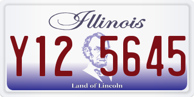 IL license plate Y125645