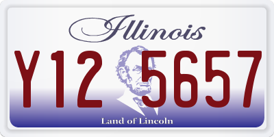 IL license plate Y125657