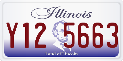IL license plate Y125663