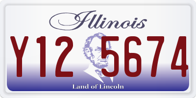 IL license plate Y125674