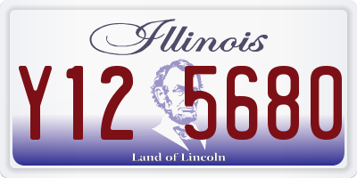 IL license plate Y125680