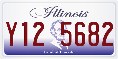 IL license plate Y125682