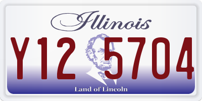 IL license plate Y125704