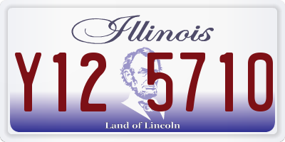 IL license plate Y125710