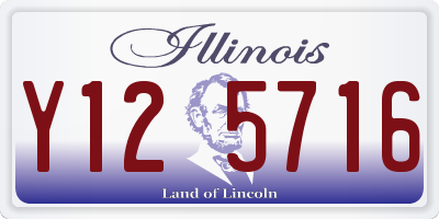 IL license plate Y125716
