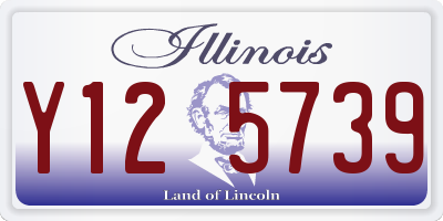 IL license plate Y125739